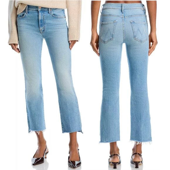 MOTHER The Insider Crop Step Fray Jeans Size 29 NWT - Picture 1 of 6